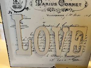 lot 73 image: Vintage Canvas and Wood Print Lot of 3