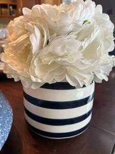 lot 88 image: Home Decor Lot Large Bowl and Faux Plant
