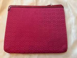 lot 124 image: Coach Pink iPad CaseLined Pouch