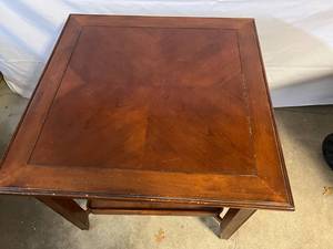 lot 130 image: Wooden CoffeeEnd Table with Large Table Tray