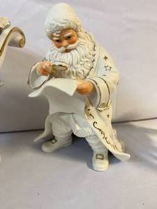 lot 148 image: Porcelain Santa and Sleigh Set