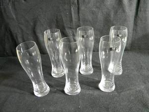 lot 9 image: Vivant 6 Piece Beer Glass Set
