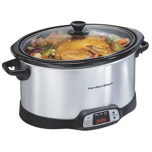 lot 30 image: New Hamilton Beach Programmable 8-Qt. Slow Cooker - Silver