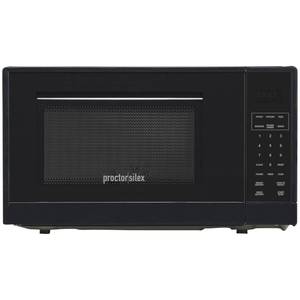 lot 40 image: New Proctor Silex 0.7 Cu. Ft. 700-Watt Countertop Microwave Oven - Black