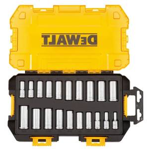 lot 82 image: Brand New DeWalt 20-Pc. 38 Drive Deep Socket with Case
