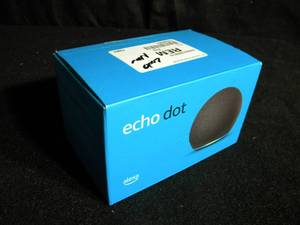 lot 175 image: New Amazon Echo Dot 4th Generation Smart Speaker - Charcoal