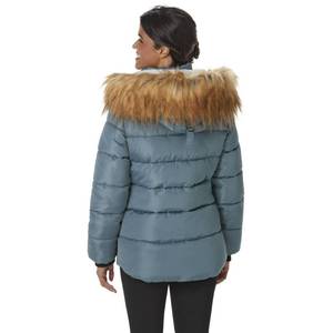 lot 139 image: New Canada Weather Gear Womens Hooded Puffer Jacket Extra Large - Teal