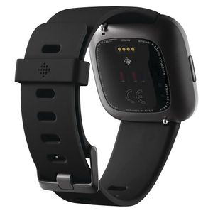 lot 152 image: New Fitbit Versa 2 Health and Fitness Smartwatch - BlackCarbon Aluminum