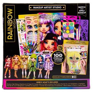 lot 199 image: New Rainbow High Sparkle Glam Makeup Artist Studio