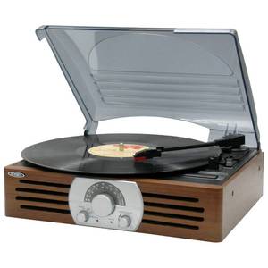 lot 201 image: New Jensen 3-Speed Stereo Turntable with AMFM Radio
