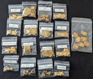 lot 28 image: Pretty Brass Bead Packs