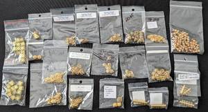 lot 45 image: Large Variety of Brass and Gold Filled End Caps and Clasps