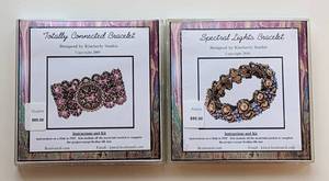 lot 1 image: Pair of Beaded Bracelet Kits by Kim Stathis