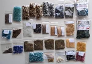 lot 76 image: Assorted Bags of Beads