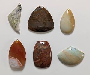 lot 120 image: Six Stone Pendants