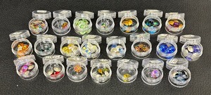 lot 185 image: 14mm Rivolis Stones including Lemon Mist Stones, Sahara Stones, Montana Stones, Titan Stones and More