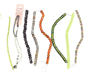 lot 193 image: Nine Bead Strands by Bliss Beads, Darice and More