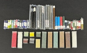lot 207 image: Tubes of Beads in Aqua Rainbow, Emerald Topaz, Jonquil, Montane and More
