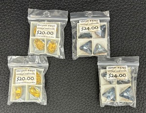 lot 212 image: Vintage Oval and Triangle Swarovski Crystals
