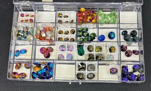 lot 232 image: 9mm and 18mm Rivoli Stones including Summer Blush, Sun Kissed, Mystic, Electra and More