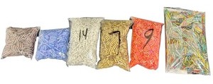 lot 166 image: Variety of Vibrant Bead Pouches