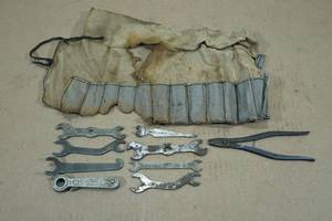 lot 56 image: Assorted Vintage Tools with Pouch