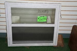 lot 66 image: Alside Vinyl Double Hung, Double Glazed Window