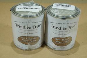 lot 99 image: 2 Pints Tried and True Oil Stain and Finish -Dark Walnut