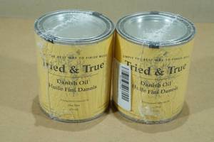 lot 100 image: 2 Pints Tried and True Danish Oil