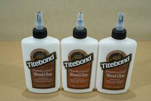 lot 102 image: 3 Titebond Translucent Wood Glue -8 fl oz Each