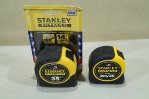lot 164 image: 2 Stanley Fatmax Tape Measures -35 & 26