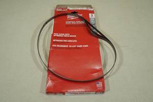 lot 166 image: Milwaukee 3pk Compact Portable Band Saw Blades -18 TPI