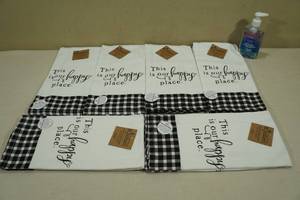 lot 206 image: 6 Dual Purpose Kitchen Towels with Hand Soap
