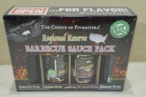 lot 211 image: Croix Valley BBQ Sauce Pack -Kansas City, Carolina, St Louis, & Memphis Style