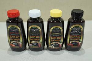 lot 212 image: 4 Croix Valley Bloody Mary Seasonings -Pepper, Horseradish, Garlic N Dill, Bold N Spicy