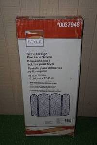 lot 233 image: New Scroll Design Fireplace Screen