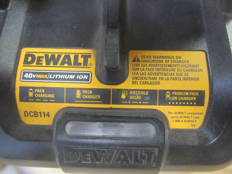 lot 327 image: DEWALT 40V MAX Lithium-Ion Battery Charger