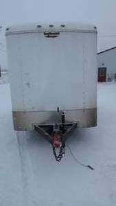 lot 1 image: 2017 Continental Cargo 6 x 12 Enclosed Trailer with Ramp Door