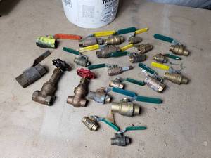Miscellaneous Pail of Valves
