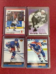 lot 43 image: (4) Wayne Gretzky Cards