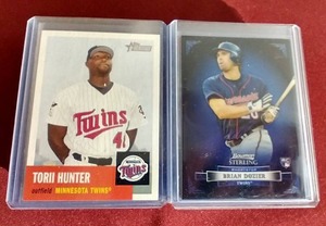lot 76 image: (40) Twins Cards - Hunter & Dozier
