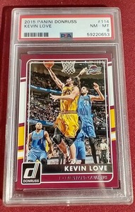 lot 77 image: 2015 Donruss Kevin Love Card - PSA 8