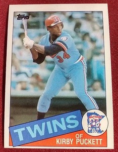 lot 79 image: 1985 Topps Kirby Puckett Card