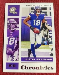 lot 92 image: 2020 Chronicles Justin Jefferson Rookie Card