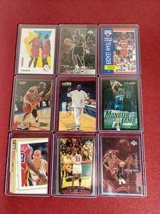 lot 93 image: (9) Michael Jordan Cards