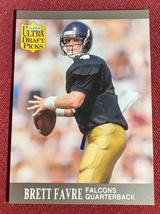 lot 98 image: 1991 Fleer Ultra Draft Picks Brett Favre Rookie Card