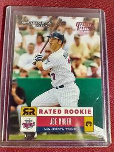 lot 119 image: 2005 Donruss Press Proofs Joe Mauer Rookie Card - #d200