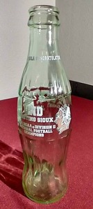lot 126 image: 2001 UND Sioux Football Championship Coca-Cola Bottle