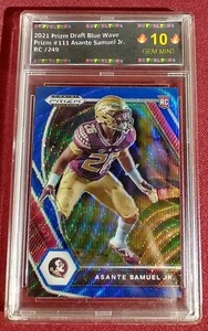 lot 136 image: Slabbed Asante Samuel Prizm Rookie Card - #d249