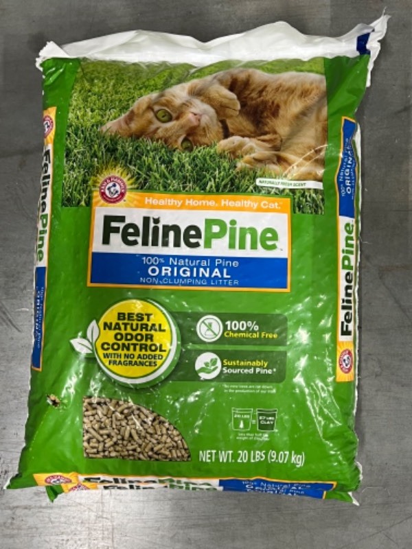 2 Bags Feline Pine Cat Litter 20 Lbs bags Dakota Outlet